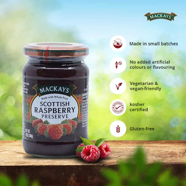 MACKAYS-Scottish Raspberry Preserve-340g